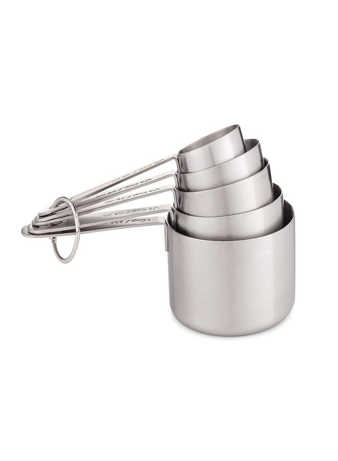 INKULTURE Heavy Duty Stainless Steel Metal Measuring Cup for Dry or Liquid, Fits in Spice Jar, Set of 5 - Image 3